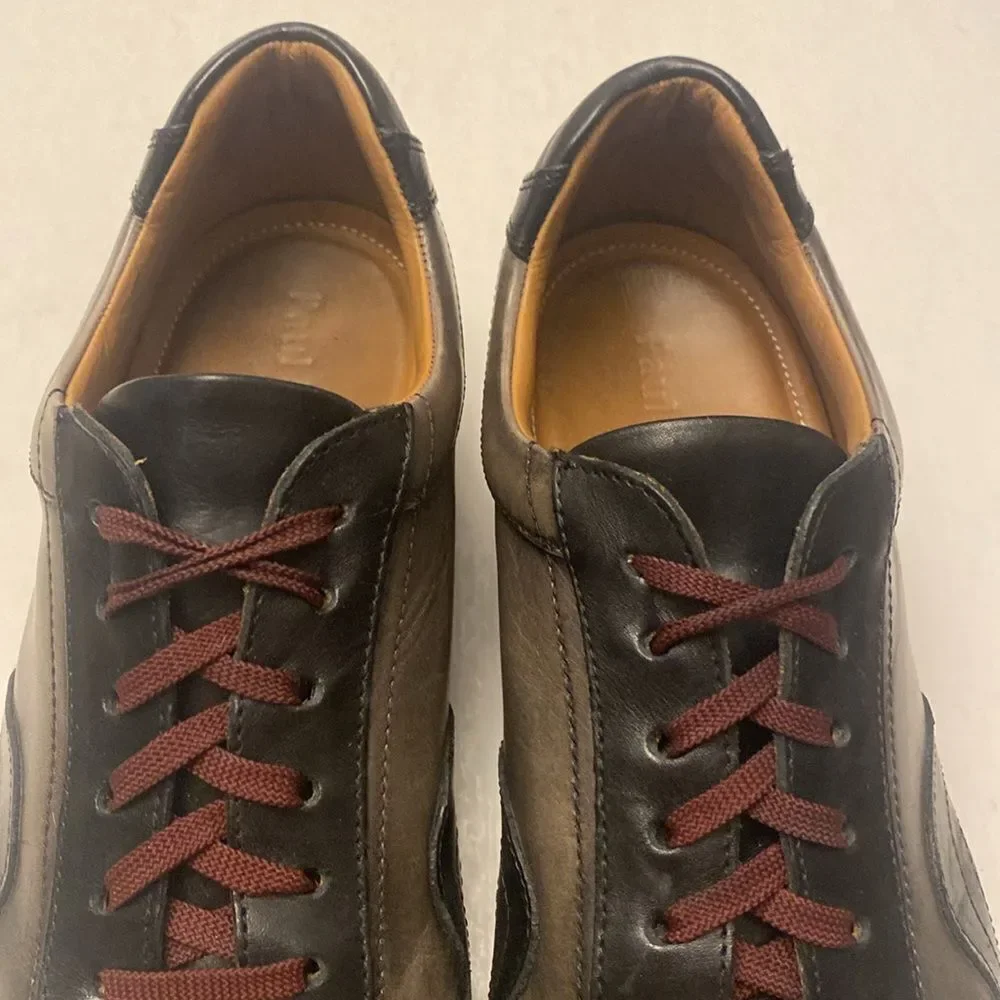 PAUL FREDRICK Men’s Leather Sneakers with Leather Lining and Cushioned Insole 8